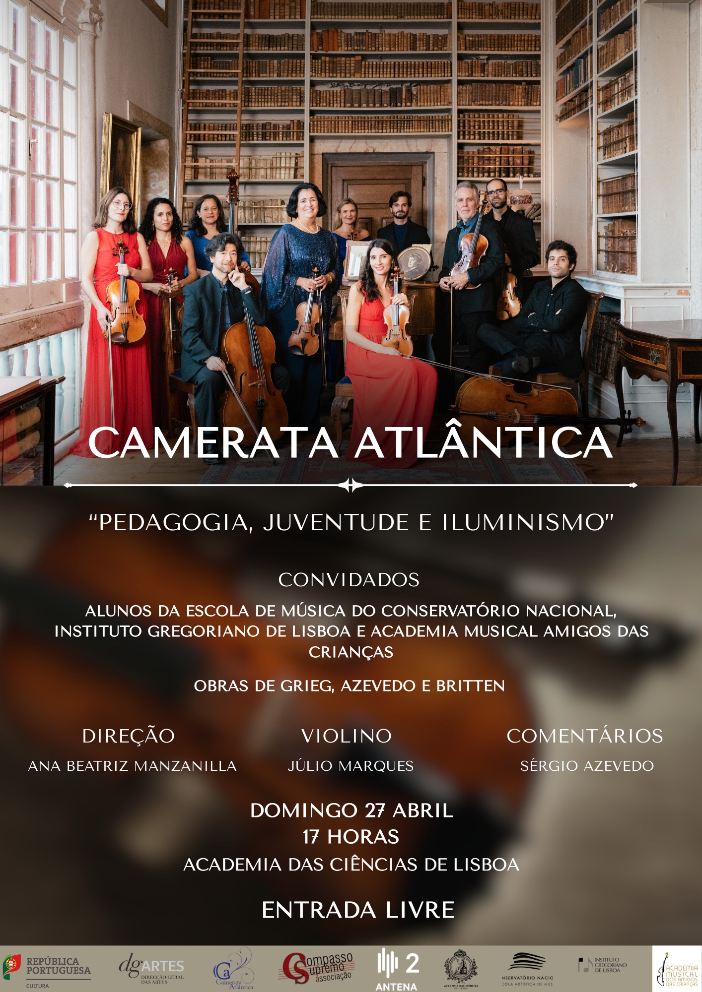 cartaz concerto da Camerata Atlântica